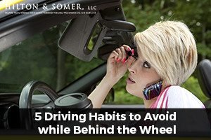 driving habits to avoid