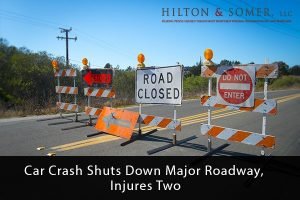 Car Crash Shuts Down Major Roadway, Injures Two personal injury lawyers in Fairfax VA
